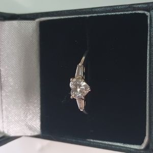 Sterling Silver Heart Shaped Centerstone